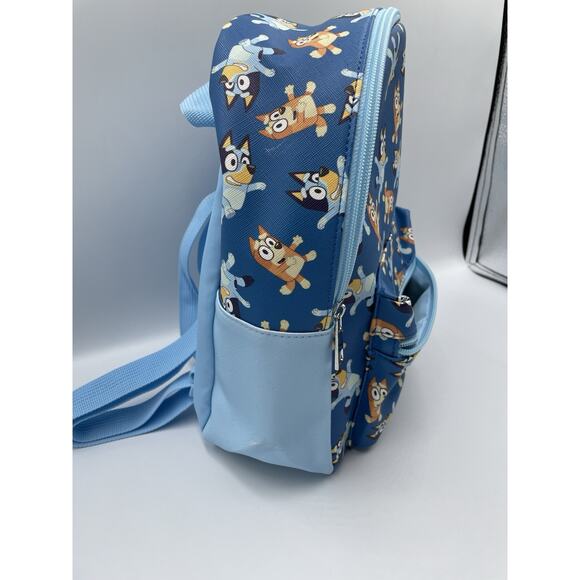 Bluey and Bingo Mini Blue Faux Leather Backpack - Picture 4 of 10